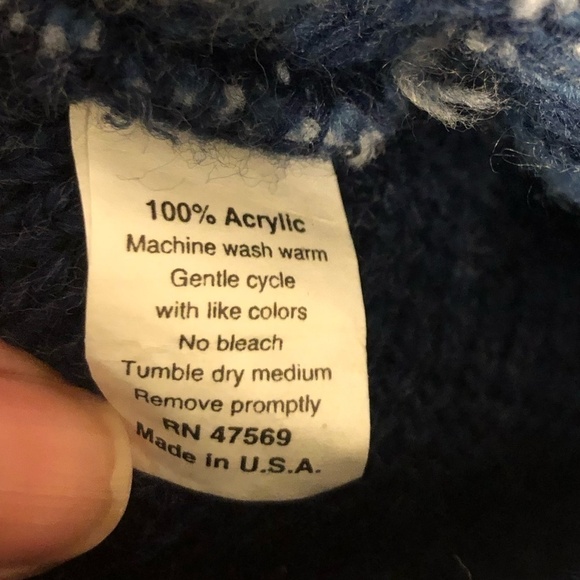 VINTAGE BRAND NEW Sweater Vest WOMEN'S 10 Blue Coastal Grandma Made in USA KNIT - Picture 7 of 10